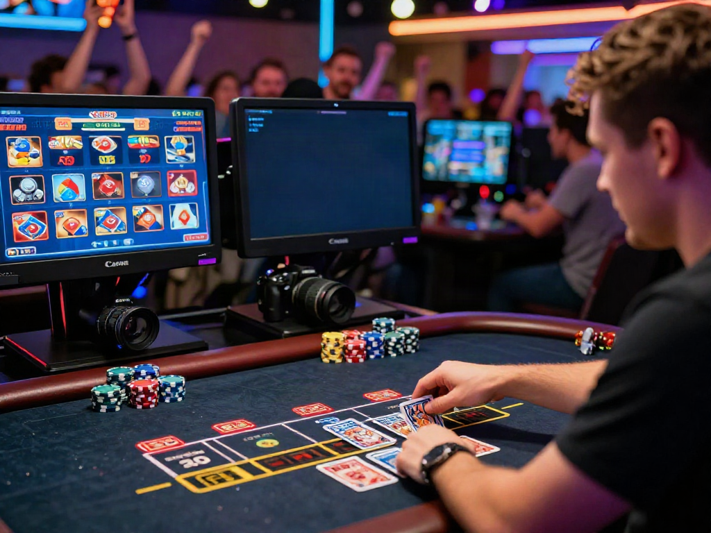 Engaging online gambling scene at DU88 with vibrant casino atmosphere.
